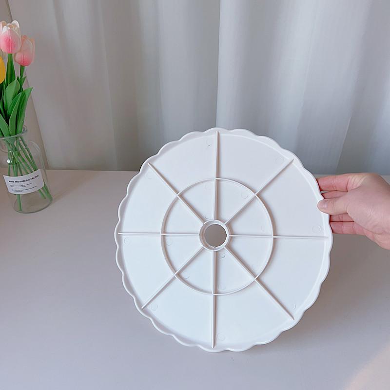 ケーキスタンド プラスチック製ケーキプレート 多層ケーキ台座用 部品 ねじ ナット パッキン 米白色