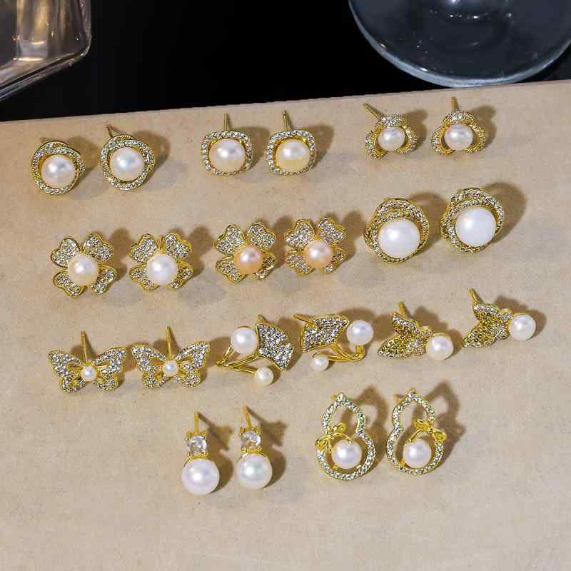 ピアス レディース ファッション 淡水パール イヤーアクセサリー イヤリング スタッドピアス パーツ 花柄 ドロップピアス 結婚式 パーティー
