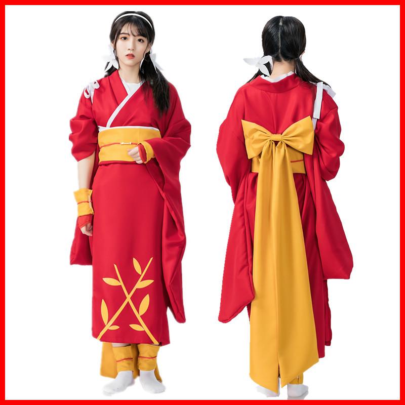 コスプレ御召しもの レディース 文豪ストレイドッグス 泉鏡花 着物 浴衣 ポリエステル アニメ 出来事 ハロウィン 寄り合い