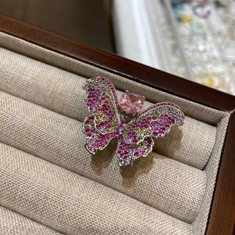 指輪 レディース 彩色ジルコニア 蝶結び リング パーティー ドレス アクセサリー 高見え エレガント 韓国風