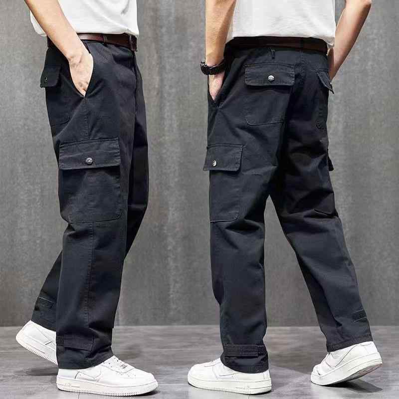 ワークパンツ メンズ 作業ズボン カーゴパンツ 男性用 紳士用 綿100% コットン ズボン ワークウェア ストレート ゆったり ルーズ 耐摩耗性 丈夫 オールシーズン カーキ ネイビー 大きいサイズ