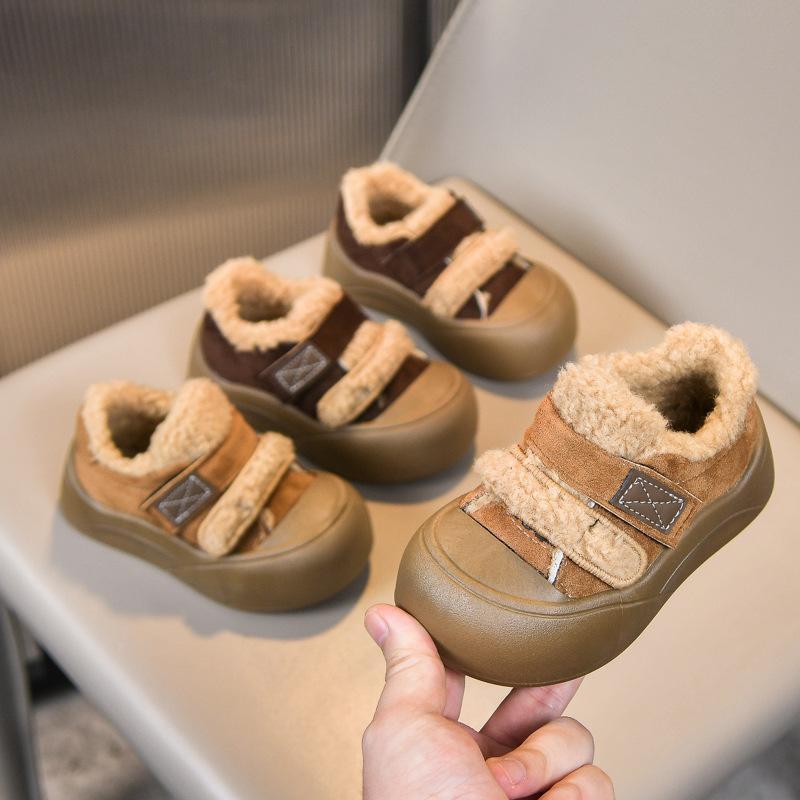 スニーカー キッズ 子供 男の子 女の子 厚底 保暖 防水 防滑 カートーン 切り替え 運動靴 超?皮 橡・屬 秋冬 春夏