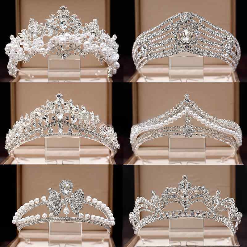 ティアラ レディース ブライダル ヘアアクセサリー ウェディング 結婚式 髪飾り クラウン 王冠 パーティー コスプレ 誕生日 成人式 イベント