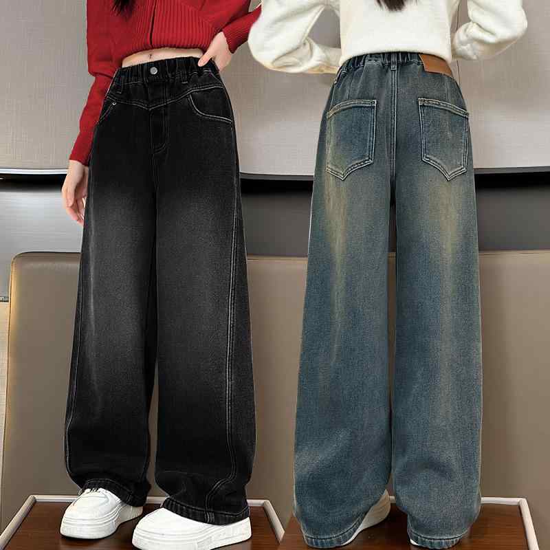 子供服 デニムパンツ 女の子 秋物 カジュアル ロングパンツ 中 ??? キッズ 8歳以上 コットン 120cm 130cm 140cm 150cm 170cm 175cm