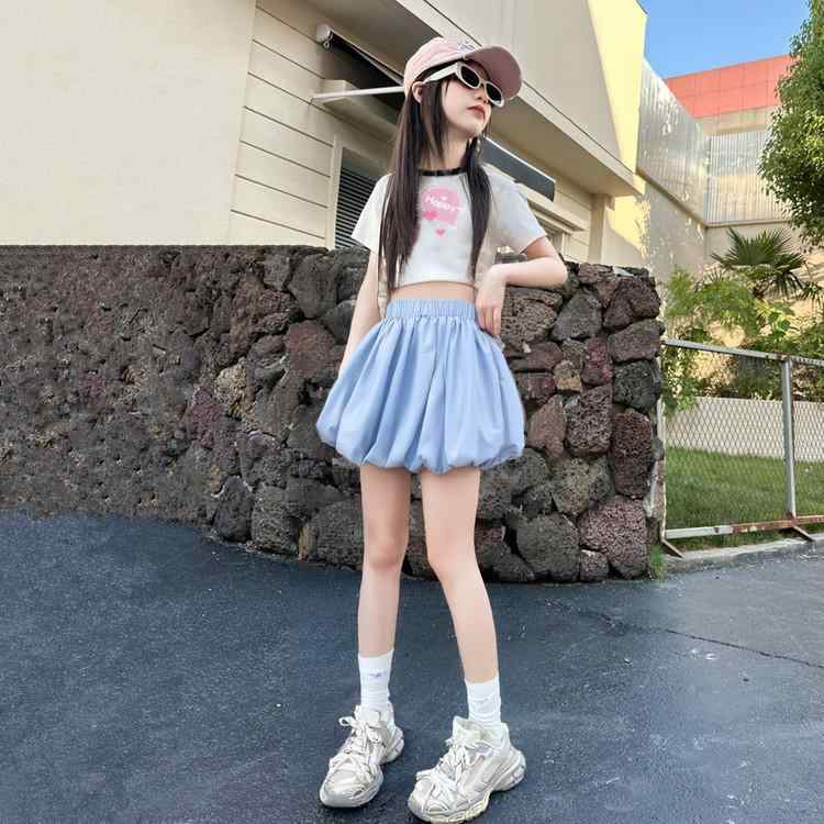 スカート キッズ 女の子 子供服 花柄 ショートパンツ キュロットスカート 夏 涼しい ガールズ ボトムス パンツ ポリエステル かわいい 普段着 通学着 ホワイト ブラック イエロー