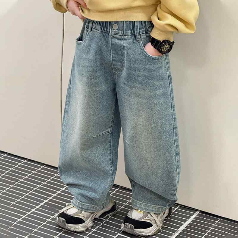 子供服 ジーンズ 男の子 デニムパンツ ロングパンツ 春秋 中学生 高学年 ボーイズ 伸縮性 普段着 潮范