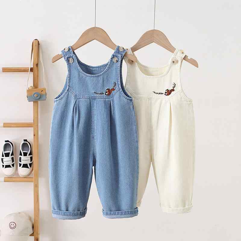 ベビー キッズ オーバーオール 子供服 コットン ロングパンツ 春秋 男女兼用 高腰 80 90 100 110 120cm