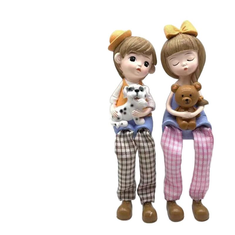 置物 オブジェ 人形 スイート カップル 樹脂 ホームデコレーション 恋人 ガールフレンド 誕生日 ギフト 4,474円