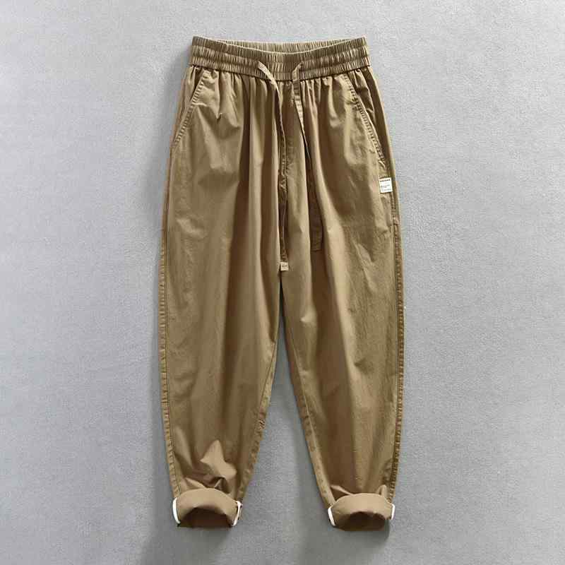 パンツ 男性用 ワークパンツ カーゴパンツ メンズ ボトムス ロングパンツ ストレートパンツ ミリタリーパンツ 綿100％ コットン 無地 普段使い 作業着 杏色 コーヒー色 カーキ色 紺色 黒色