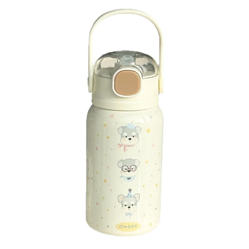 水筒 レディース メンズ キッズ 高品質316ステンレス鋼 大容量 500ml かわいい ストロー タンブラー 直飲み 魔法瓶 保温 保冷 真空断熱 ピンク ブルー グリーン パープル ホワイト