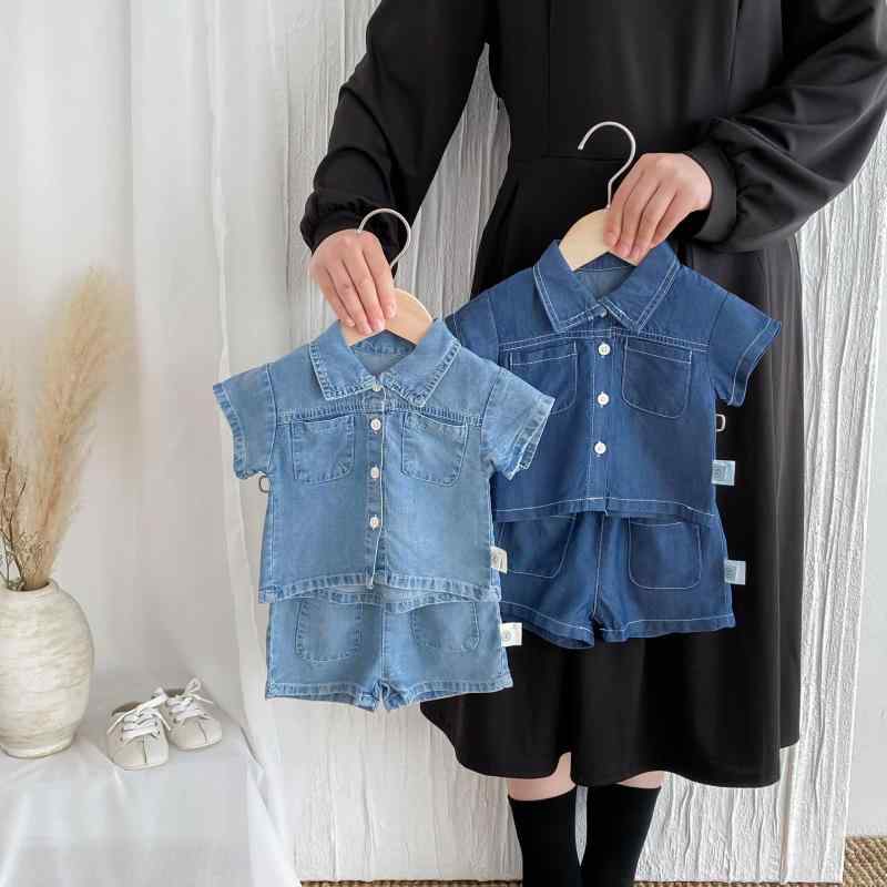 子供服 夏物 半袖シャツ ショートパンツ 上下セット 男児 ベビー服 薄手 コットン カートーン柄 幼児 普段着 2点セット