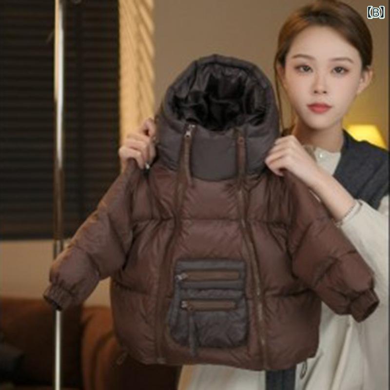 小わっぱ服 落ち込む上衣 御坊っちゃん 中綿 厚地の外套 韓国風 アウター ダブルジップ 90% ホワイトダックダウン 秋冬 ボーイズ モカ赤銅色 カーキ色 160珊 キッズ・ベビー・マタニティ-コート・ジャケット-キッズファッション