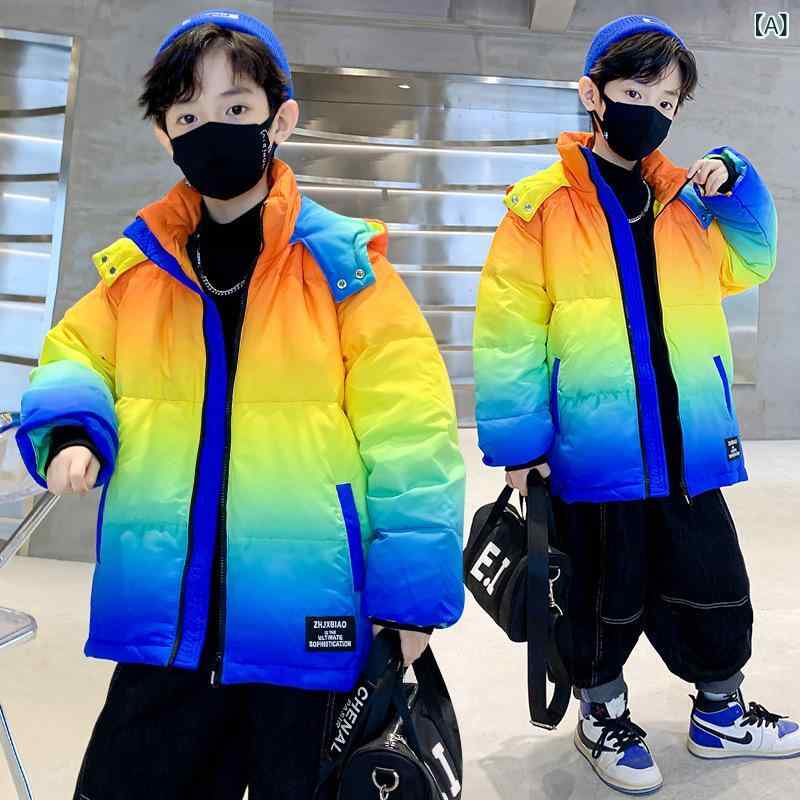 子供服 ボーイズ 冬用 中綿入りジャケット アウター 中 крупный 子供用 長袖 厚手 防寒 防風 イエロー レッド 130cm 120cm 140cm 160cm 150cm 170cm