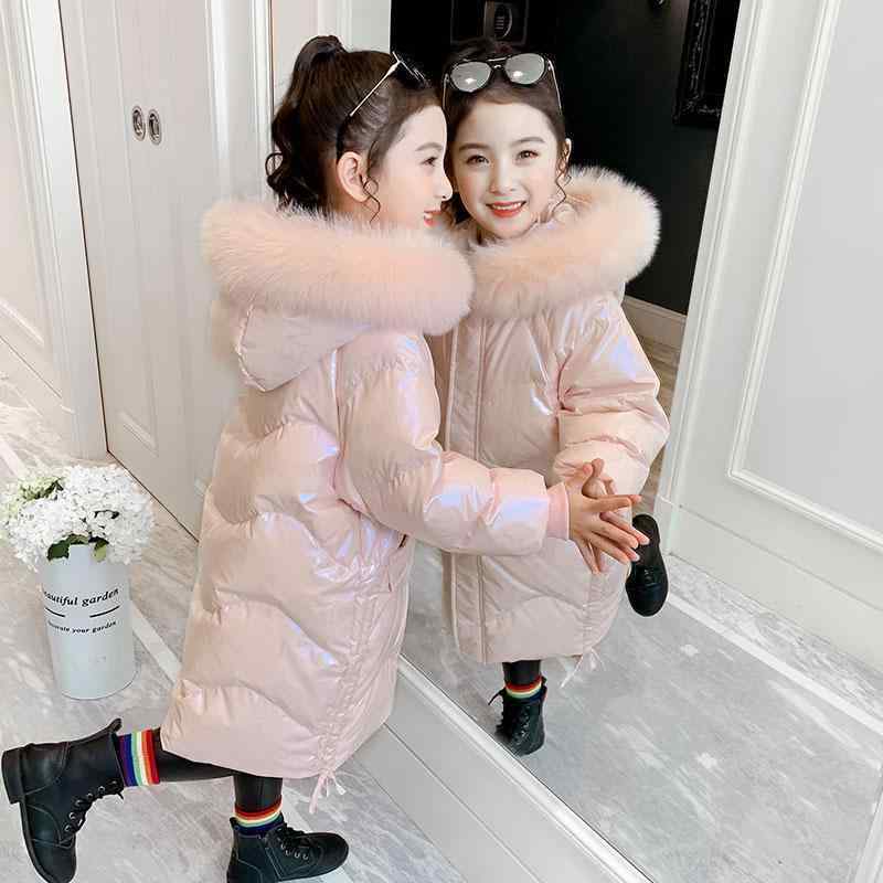 子供用綿入りコート 女の子 中綿入り ジャケット アウター 冬服 厚手 撥水 防寒 フード付き 120cm 130cm 140cm 150cm 160cm パープル ピンク系
