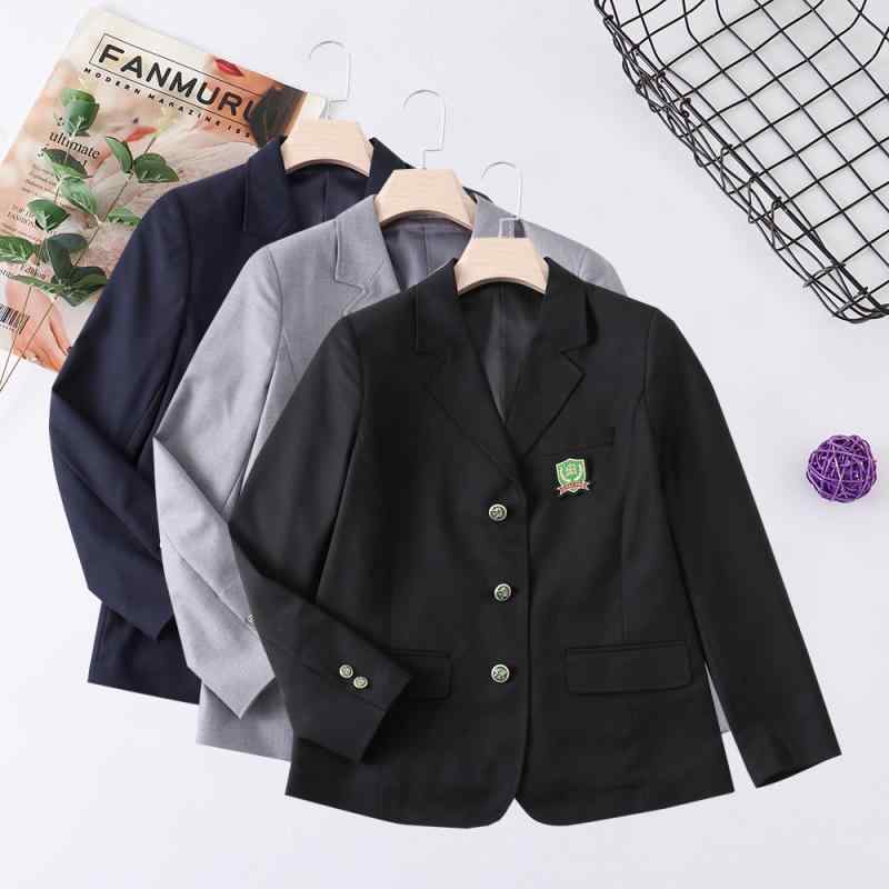 ジャケット レディース メンズ スクール 制服 Vネック テーラードジャケット ブレザー ポリエステル 無地 ブラック 黒 グレー 紺色 ネイビー キャメル S M L XL LL