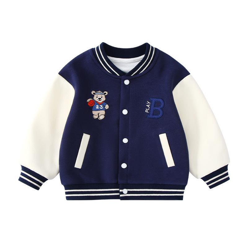 子供服 ジャケット 春秋 ベビー服 男の子 野球服 女の子 アウター 赤ちゃん 上着 コットン100％ アニマル柄 かわいい 幼稚園 保育園 通園着