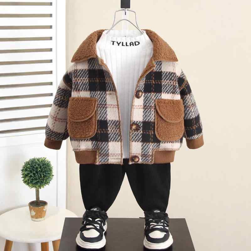 子供服 コート 男の子 裏起毛 ウール風 アウター 秋冬 韓国風 90cm 100cm 110cm 120cm 130cm 140cm 150cm 普段着