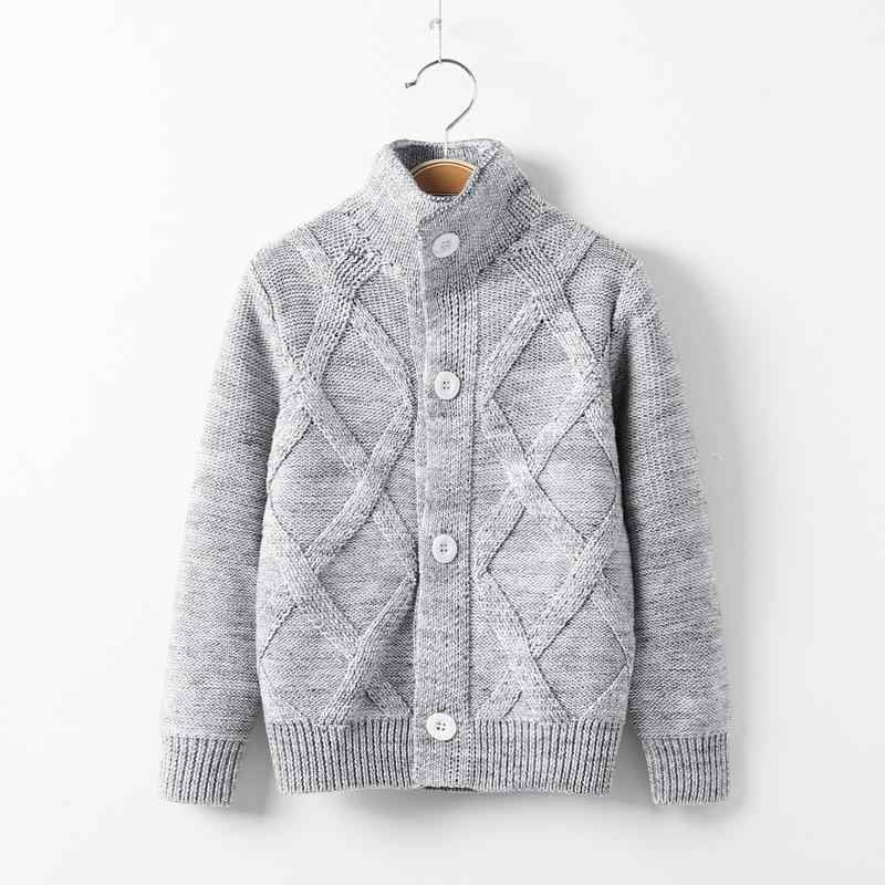 子供服 ニットカーディガン 男の子 秋冬 高品質コットン 高齢対応 セーター トップス 長袖 厚手 ボーイズ 普段着 部屋着 格子柄 ストライプ 無地 100cm 110cm 120cm 130cm 140cm 150cm