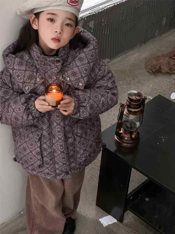 小わっぱ服 落ち込む上衣 キッズ ガールズ ボーイズ 中綿 厚地の外套 アウター ボンネット付き添い人 秋冬 朦朦たる 100 110 120 130 140 150珊 聚??? 生あたたかい 防寒 運動競技 普段使い キッズ・ベビー・マタニティ-キッズファッション-コート・ジャケット