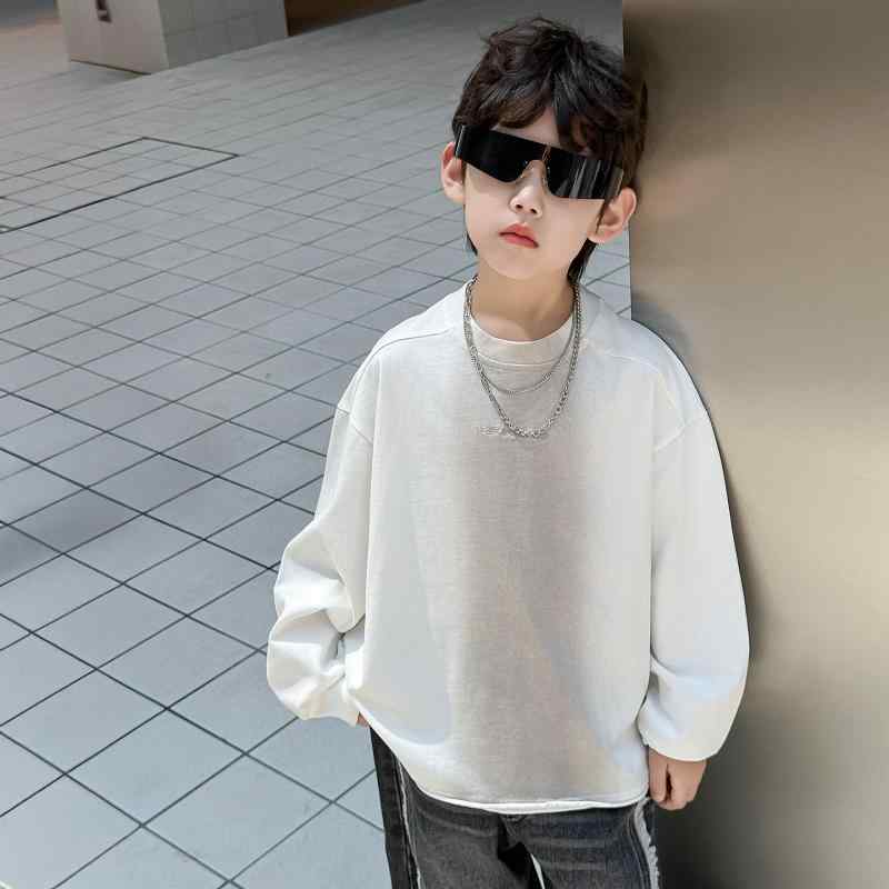 子供用トレーナー 男の子 長袖トップス スポーツウェア 秋服 全綿 韓版