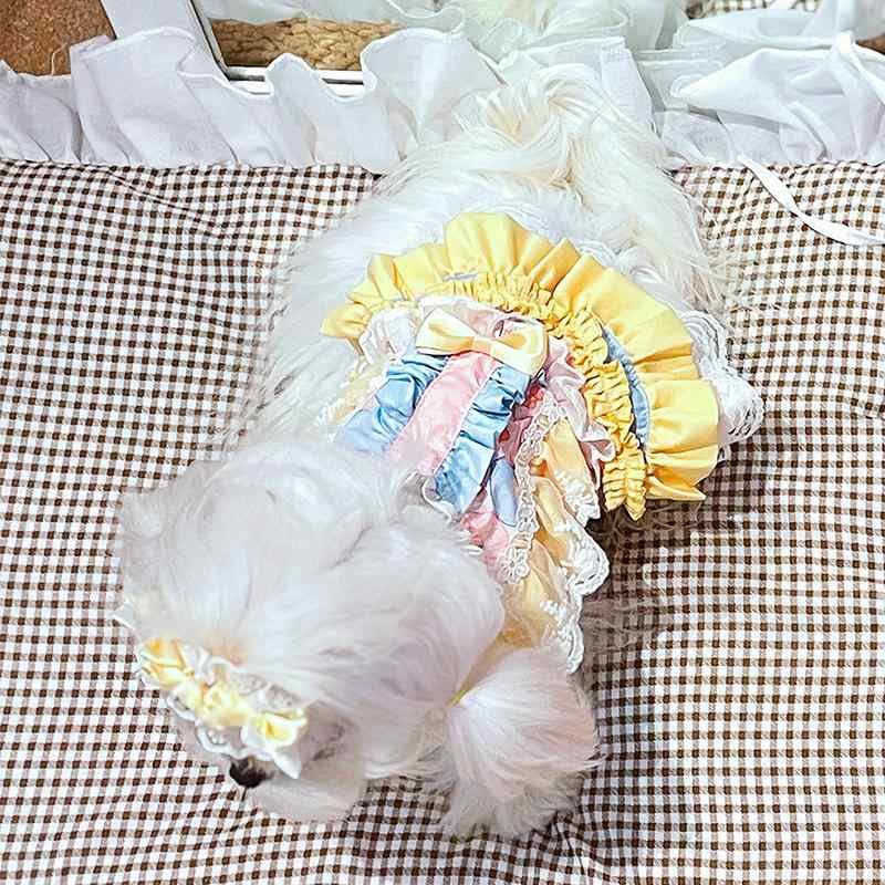 犬服 スカート 小型犬用 ポリエステル かわいい ロリータ風 バレエ 春秋 高品質 ドッグウェア