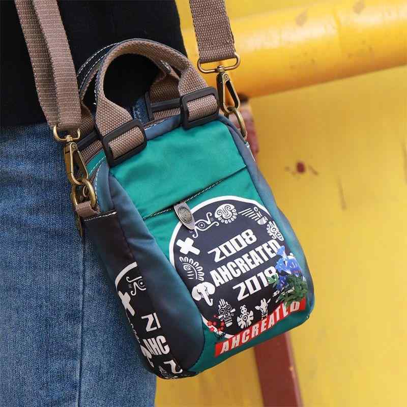ショルダーバッグ 男性用 オックスフォード布 花柄 プリント 斜めがけ 鞄 ミニバッグ ポシェット 旅行 普段使い グリーン ブラック 4,497円