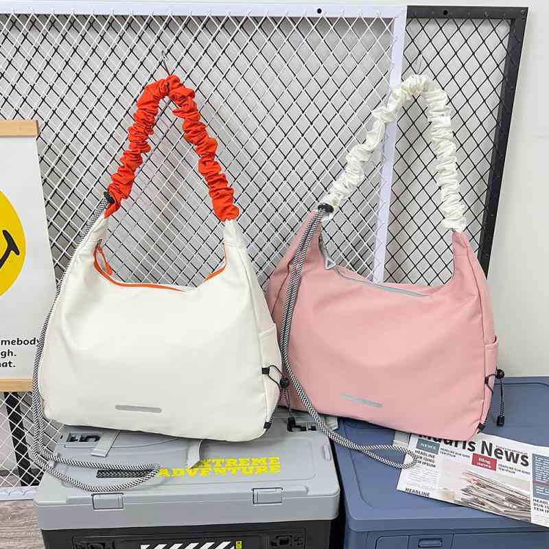 ボストンバッグ レディース 大容量 帆布製 旅行用 スポーツジム ヨガ 乾湿分離 軽量 20-35L ミルクホワイト ブラック ピンク系 アーバンミニマル