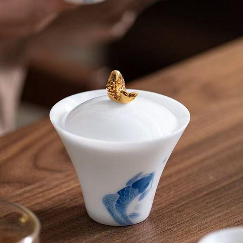 茶器 アウトドア 携帯用 茶器セット 陶器 景徳鎮 磁器 旅行用 ティーセット 急須 湯呑み 2客 羊脂玉風 高級感 贈り物 ギフト