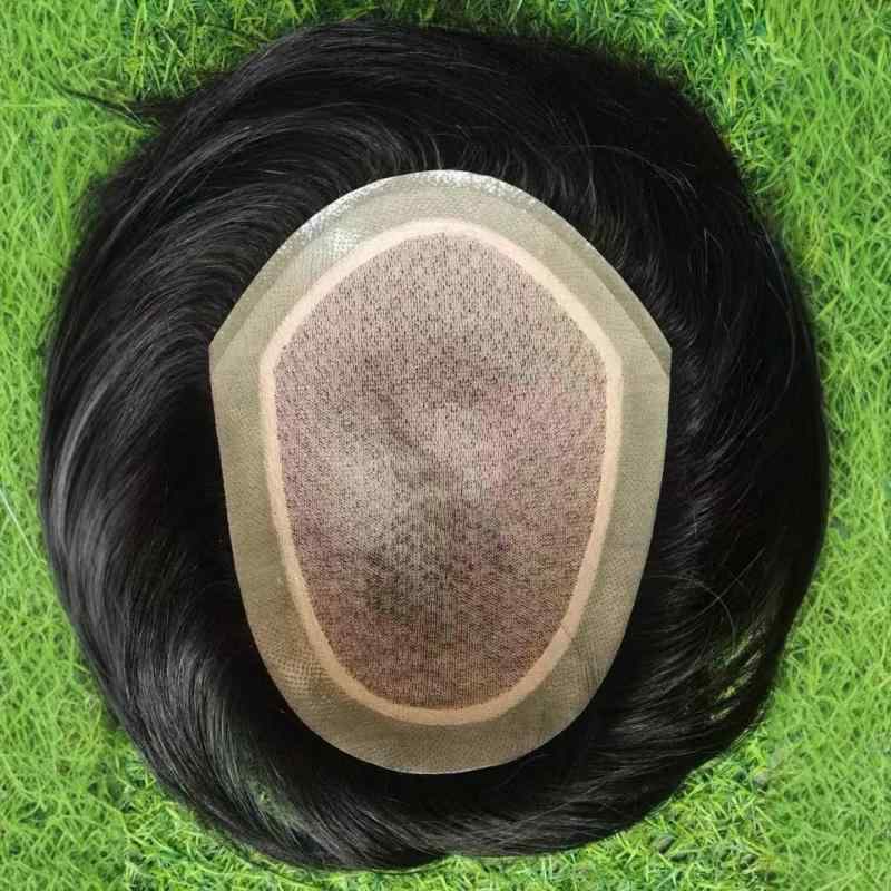 メンズ ウィッグ ヘアピース 男性用 人毛100% 部分ウィッグ 医療用 かつら ヘアカバー 脱毛症 薄毛 白髪隠し 増毛 イメチェン 通気性 自然 快適