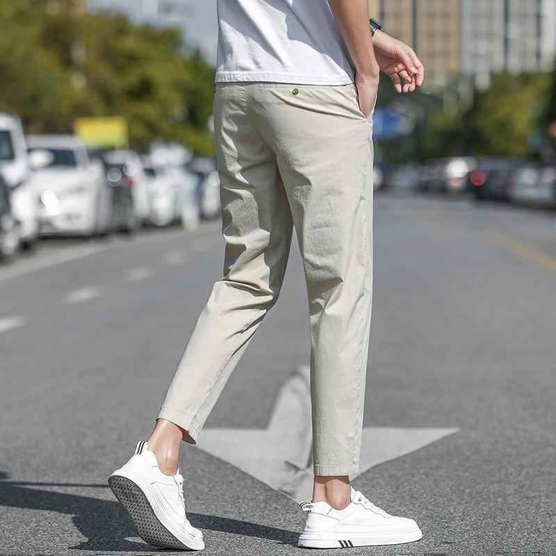 パンツ メンズ 9分丈パンツ テーパードパンツ リラックスフィット 接触冷感 韓国風 スリム 薄手 春夏 男性用 普段使い ルームウェア