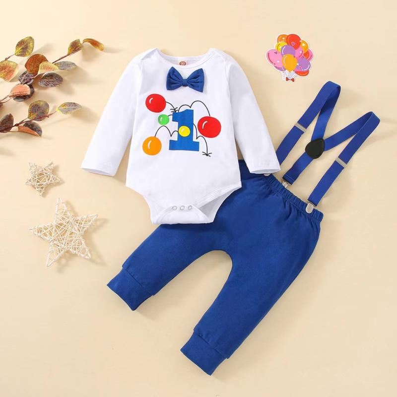 キッズ ベビー服 長袖トップス 長ズボン サロペット 3点セット コットン かわいい 幼児 上下セット 白 秋