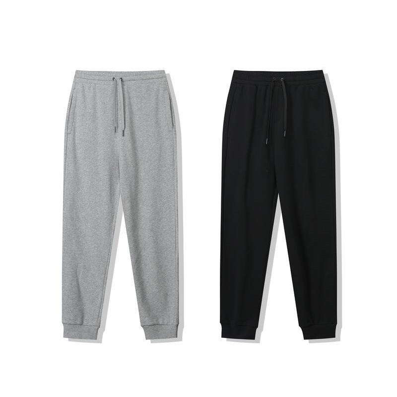 パンツ 男女兼用 水貂毛 コットン ロングパンツ スウェットパンツ 裾絞り カジュアル 普段使い ルームウェア ブラック グレー 綿100%