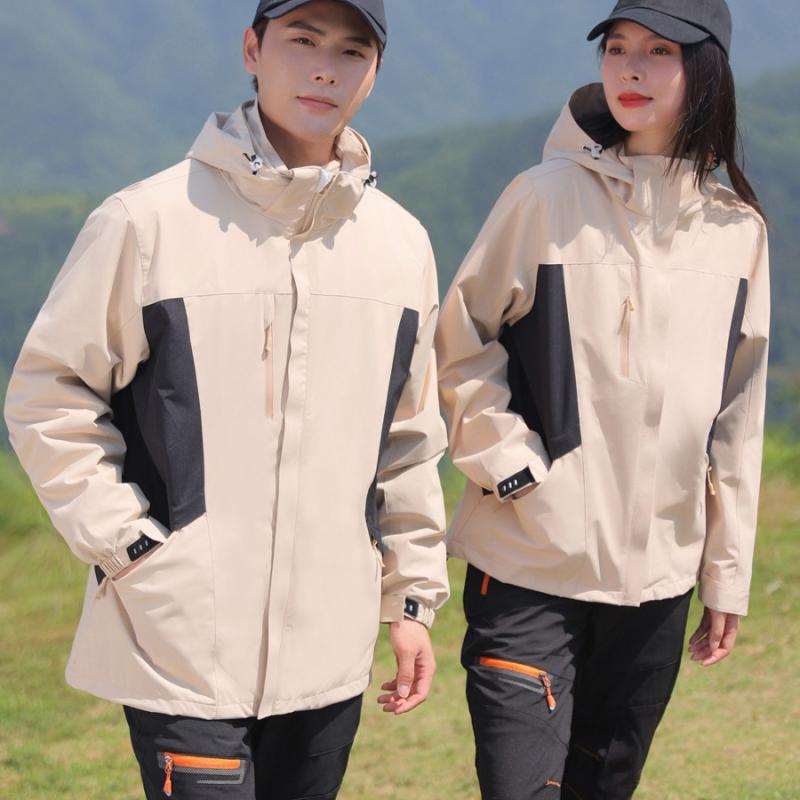 マウンテンパーカー 男女兼用 取り外し可能 防風 防水 防寒 登山 ジャケット アウター アウトドアウェア 裏起毛 冬 白 黒 グレー ピンク 紫 カーキ|シャドーテール