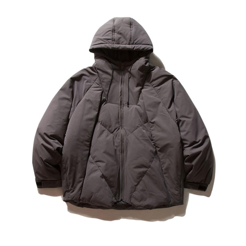 羽絨服 メンズ レディース 防寒 落ちこむ上衣 ボンネットなし ルーズフィット 朦々たる 防風 アウター 白ダックダウン ポリエステル 黒いこと うす暗い薄墨色 ベージュ 秋冬