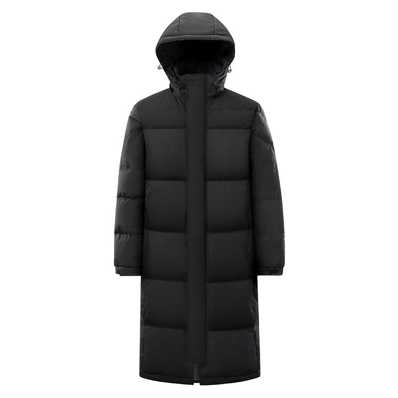 羽絨服 メンズ レディース 中綿入り口・入口 ボンネット付き添い人 真っただ中丈 丈長め 白ダックダウン 防寒 撥水 無地 心地よい アウトドア 秋冬 白いこと 薄墨色 黒いこと サクラ色 緑であること