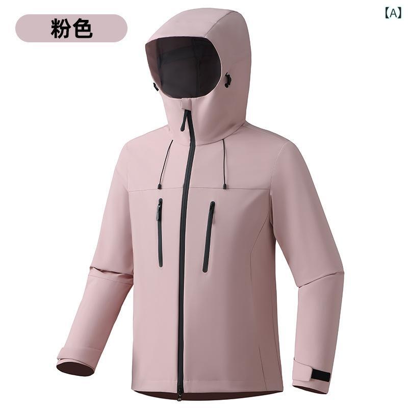 御山パーカー レディース メンズ 薄っぺら 雨合羽 防風 アウトドア 山登り御召しもの 成人男性用 お上さん用 日月 黒いこと サクラ色系 薄墨色 黄色