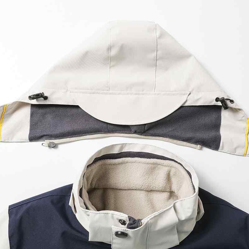 お山パーカー メンズ レディース 防寒 雨合羽 山登り御召しもの アウトドア御召しもの トレッキング 上衣 秋冬 裏起毛 撥水 ウィンドブレーカー 男女兼用 ユニ一発やる