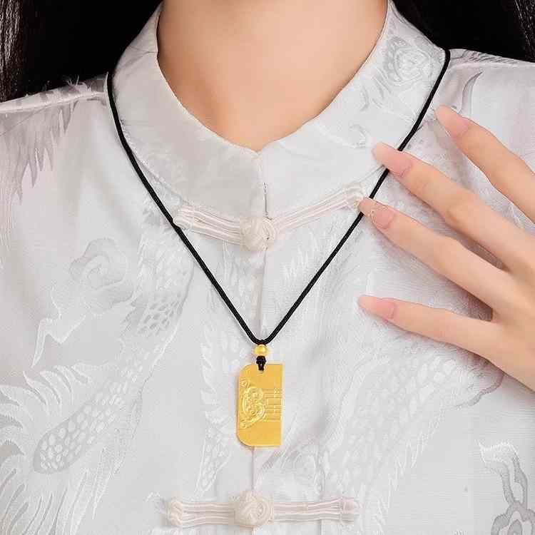 楽天市場】ぴかぴか 金 メッキ 中国風 ペンダント トップ 長命富貴