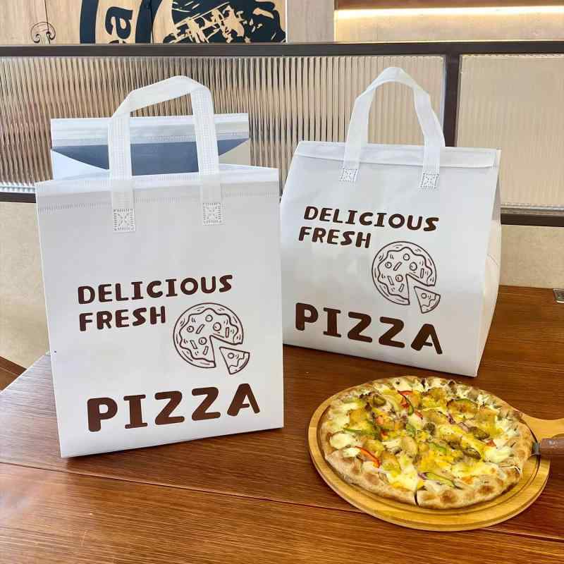 保温バッグ 使い捨て アルミ箔 ピザ ケーキ テイクアウト 手提げ袋 無地 6,182円