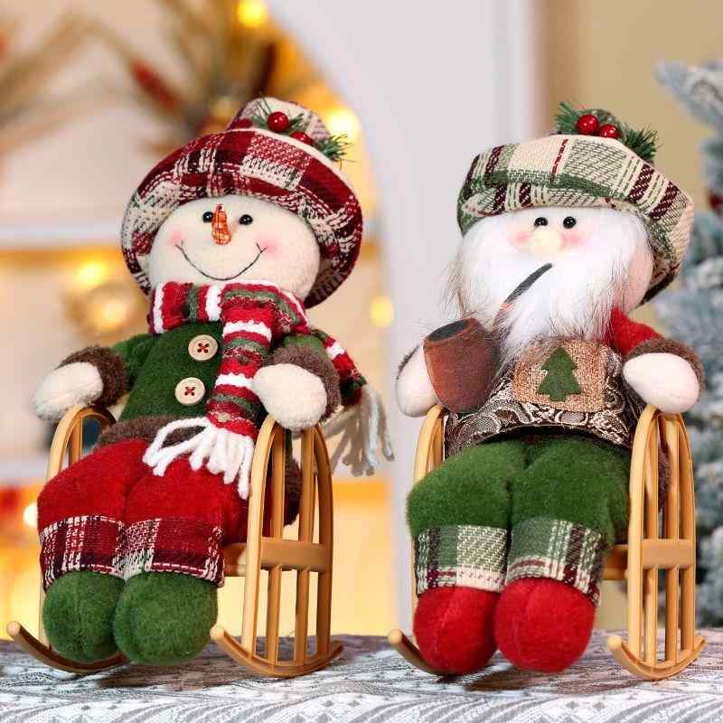 クリスマス オーナメント サンタクロース 雪だるま トナカイ 伸縮人形 キャンディバスケット 子供 ギフト クリスマスプレゼント