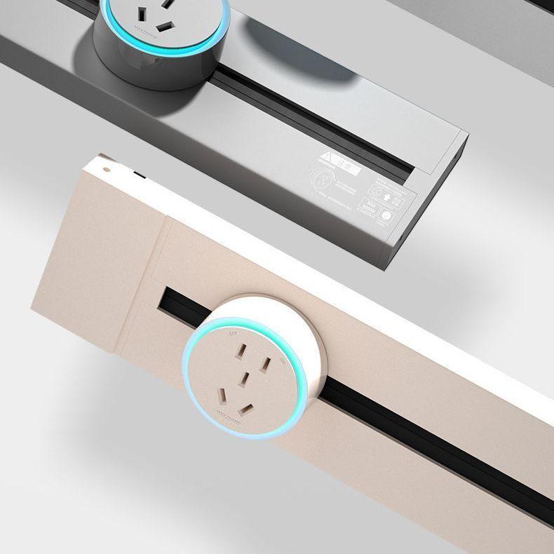 配線ダクトレール 照明レール スライドコンセント 大容量電源タップ 可動式 電気工事不要 簡易取付 30cm 40cm 50cm 60cm 80cm 100cm グレー ホワイト ブラック USB Type-C