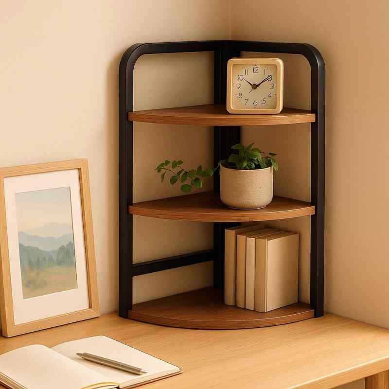 楽天市場】角置き ラック 3段 本棚 玄関 竹 オープンラック 収納