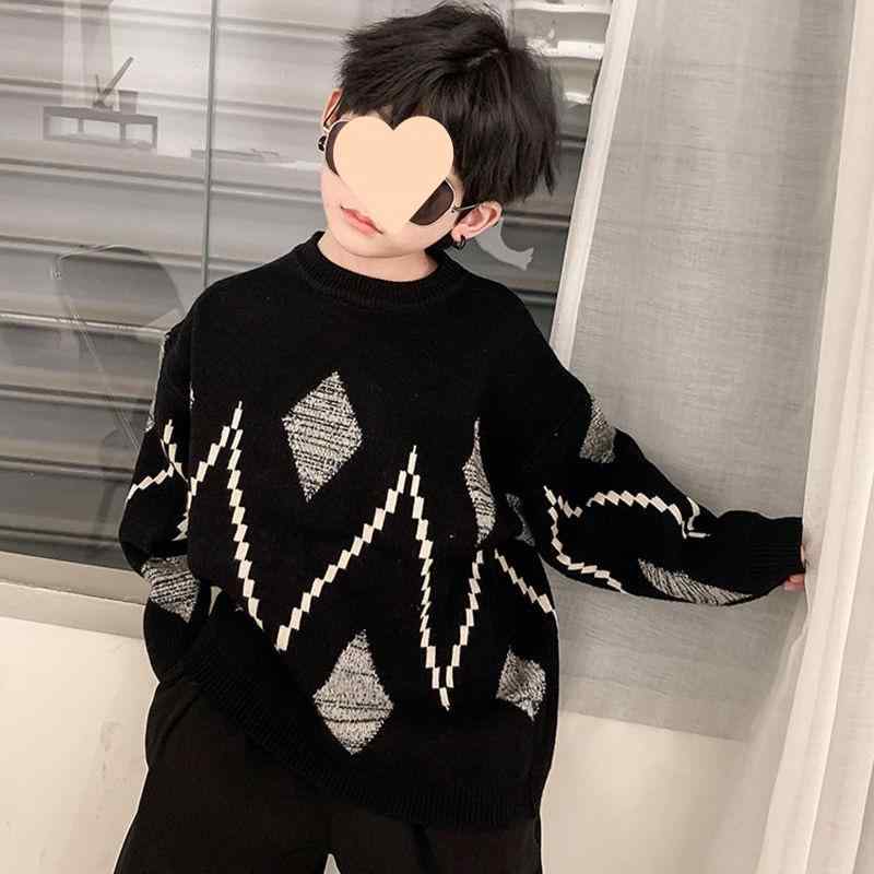 子供服 ニット セーター 男の子 厚手 通学 普段使い 90 100 110 120 130 140 150 160 170 ブラック 4,236円