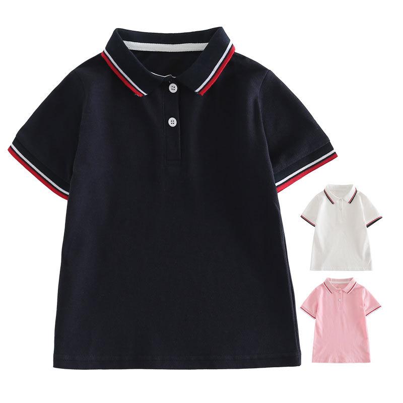 ポロシャツ キッズ 男女兼用 子供服 半袖 Tシャツ ワンピース 親子コーデ 綿100％ ストライプ 無地 白 紺 ピンク系 接触冷感 通気性 快適 普段使い 部屋着 4,339円