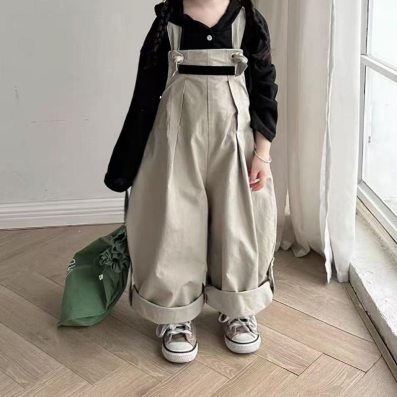 キッズ 女の子 スウェット セットアップ 春秋 長袖 トップス サロペットパンツ 上下セット 綿 無地 柔らかい かわいい おしゃれ 普段着 90 100 110 120 130 140 150