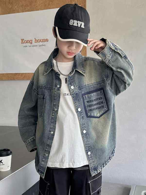 子供服 ジャケット 男の子 デニムジャケット Gジャン 春秋 ブルゾン ボーイズ キッズ アウター 普段着 通学着