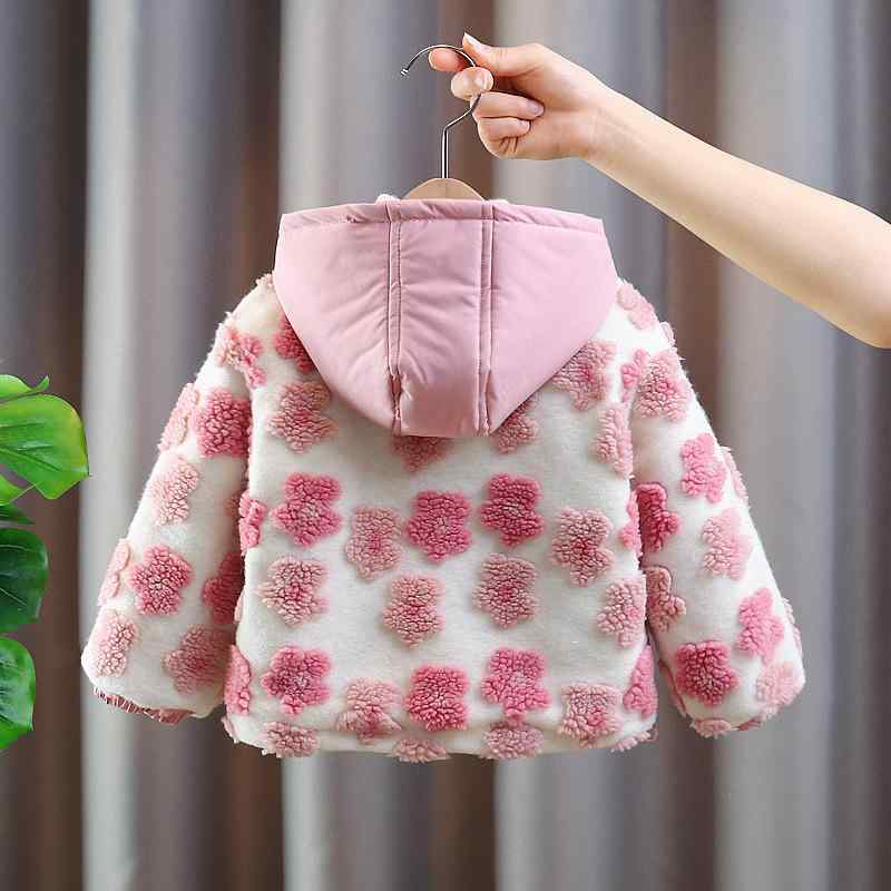 子供用 アウター ジャケット コート 冬服 裏起毛 暖かい かわいい 女の子 ピンク系