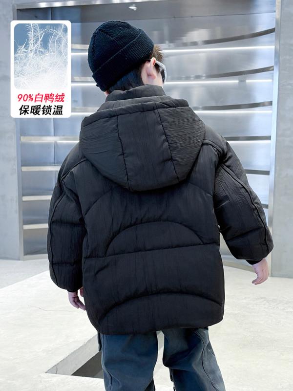 赤ちゃん服 御坊っちゃん用 落ち込む上衣 冬用 アウター 中綿入り口・入口 朦々たる 防寒 撥水製作 ボーイズ 120糎 130糎 140糎 150糎 160糎 170糎 黒いこと カーキ