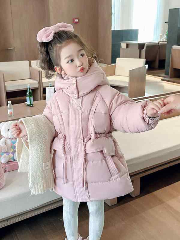 子供服 ダウンジャケット ガールズ 中綿 コート 秋冬 中綿入り アウター 厚手 防寒 100cm 110cm 120cm 130cm 140cm