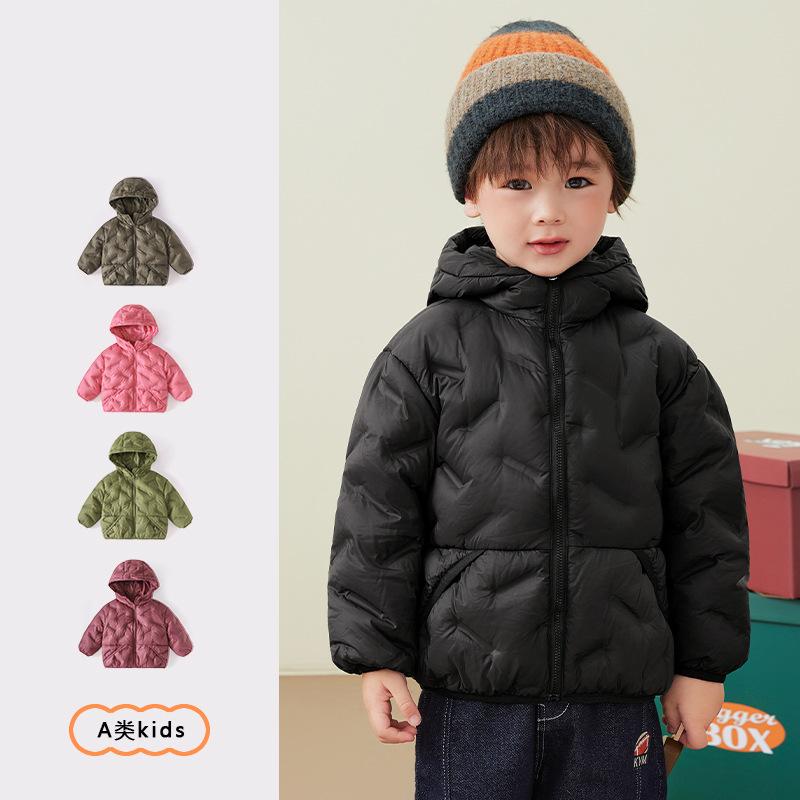 子供用ダウンジャケット キッズ 白ダックダウン 秋冬 フード付き 暖かい ダウン アウター 男の子 女の子 かわいい カジュアル｜シャドーテール